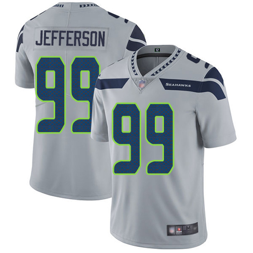 Seattle Seahawks Limited Grey Men Quinton Jefferson Alternate Jersey NFL Football #99 Vapor Untouchable